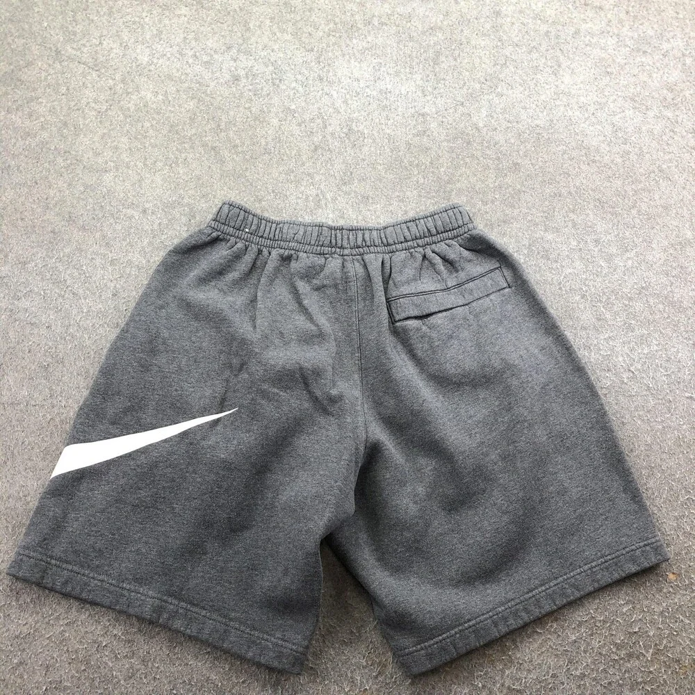 Nike Shorts Mens Small Gray Fleece Sweat 9 Inch Athletic Gym Pockets Casual